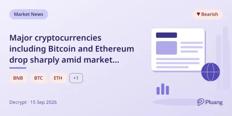 Major cryptocurrencies including Bitcoin and Et…