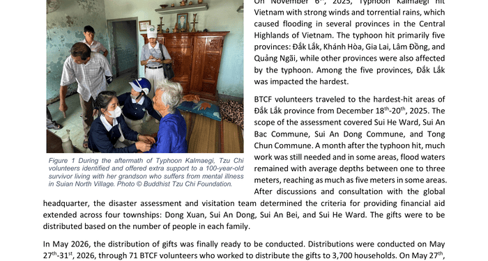 Tzu Chi’s Typhoon Kalmaegi Relief Efforts in Vietnam – Viet Nam