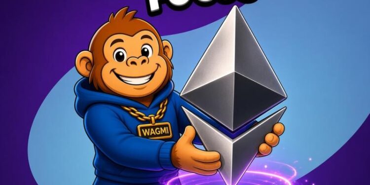 Ethereum Stays in Focus as Apeing’s $0.0004 Stage 3 Builds a Best