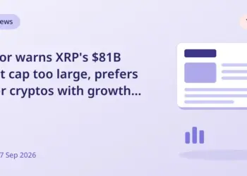 Investor warns XRP’s $81B market cap too large,…