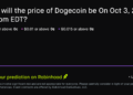 Dogecoin price on Oct 3, 2026 at 10pm EDT Crypto Prediction Market – Robinhood