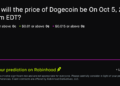 Dogecoin price on Oct 5, 2026 at 9am EDT Crypto Prediction Market – Robinhood
