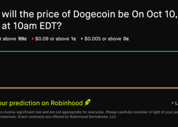 Dogecoin price on Oct 10, 2026 at 10am EDT Crypto Prediction Market – Robinhood