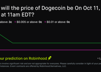 Dogecoin price on Oct 11, 2026 at 11am EDT Crypto Prediction Market – Robinhood