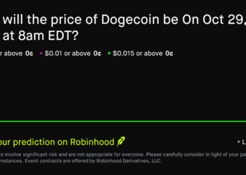 Dogecoin price on Oct 29, 2026 at 8am EDT Crypto Prediction Market – Robinhood