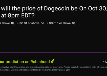 Dogecoin price on Oct 30, 2026 at 8pm EDT Crypto Prediction Market – Robinhood