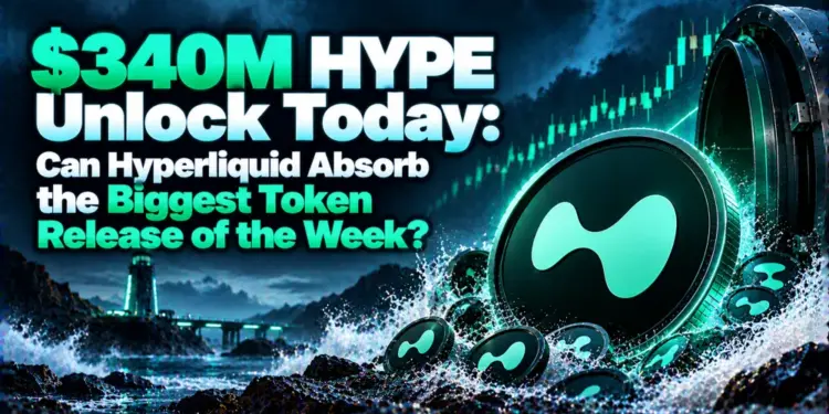$340M HYPE Unlock Today: Can Hyperliquid Absorb the Biggest Token Release of the Week?