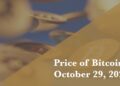 Current price of Bitcoin for Oct. 29, 2026